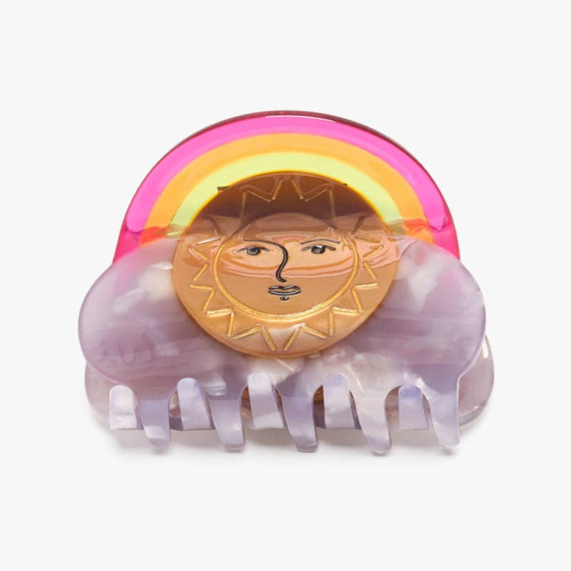 Sun and Rainbow Sky Hair Claw Clip - Freshie & Zero Studio Shop
