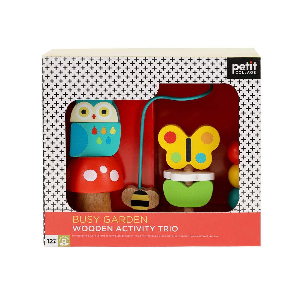 Busy Garden Wooden Activity Trio - Freshie & Zero Studio Shop