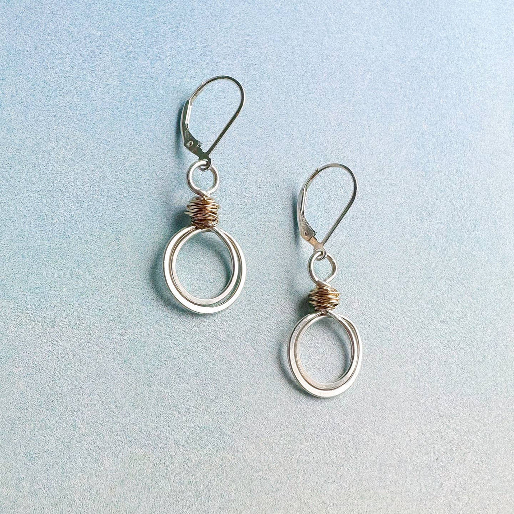 gold swirl loops earrings - Freshie & Zero Studio Shop