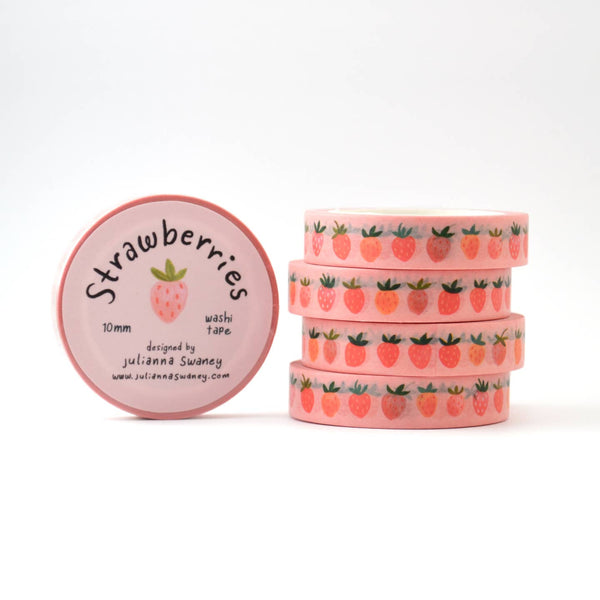 Little Strawberries Washi Tape - Freshie & Zero Studio Shop