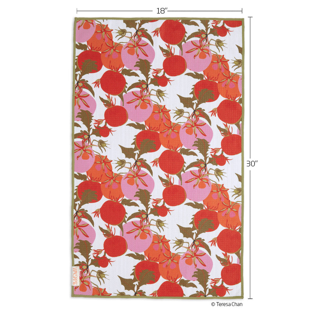 Heirloom Tomatoes Microfiber Dishtowel by Werkshoppe - Freshie & Zero Studio Shop