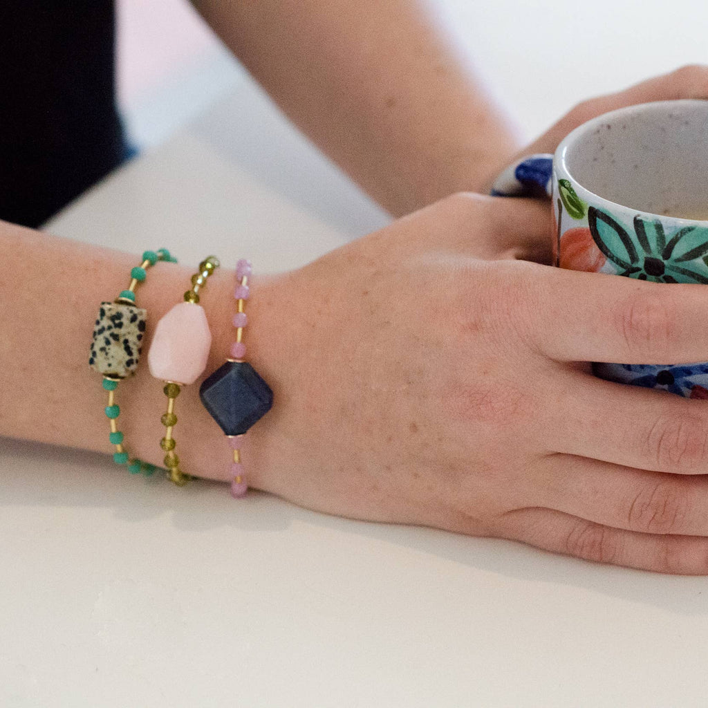 Gemstone Stretchable Bracelets by Jill Makes - Freshie & Zero Studio Shop