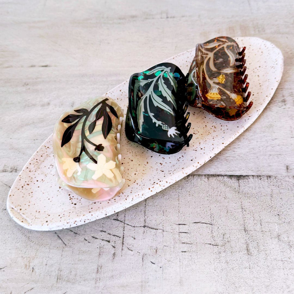 Bryony Floral XL Hair Claw by Winona Irene - Freshie & Zero Studio Shop