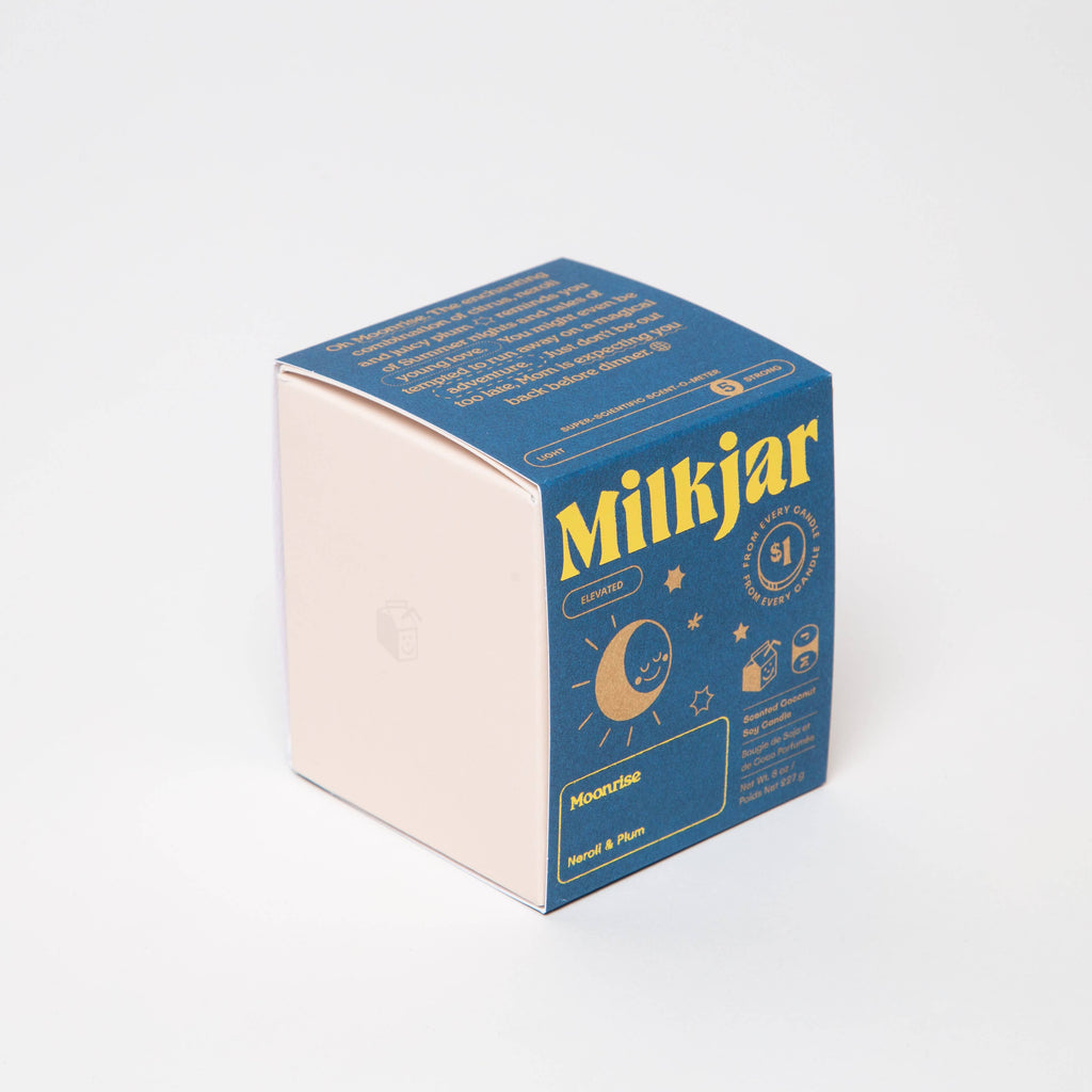 Moonrise - Neroli & Plum Coconut Soy 8oz Candle by Milkjar - Freshie & Zero Studio Shop