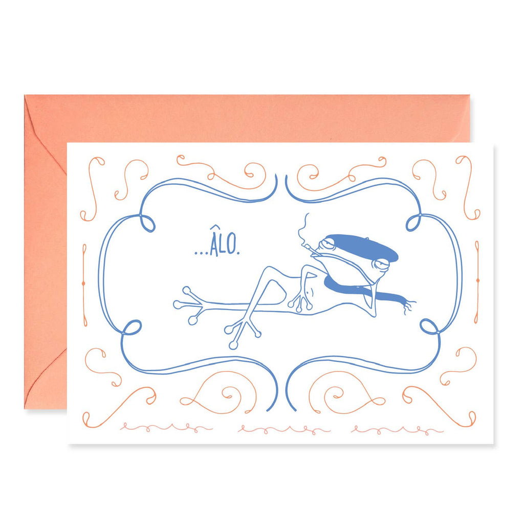 François le Frog Says "Âlo" Boxed Greeting Cards - Set of 6 - Freshie & Zero Studio Shop