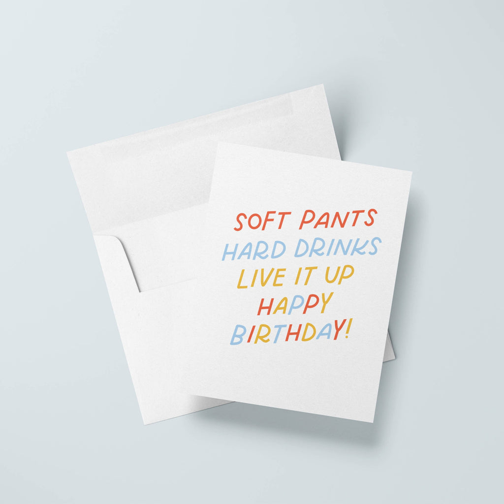 Live It Up Birthday Card - Freshie & Zero Studio Shop
