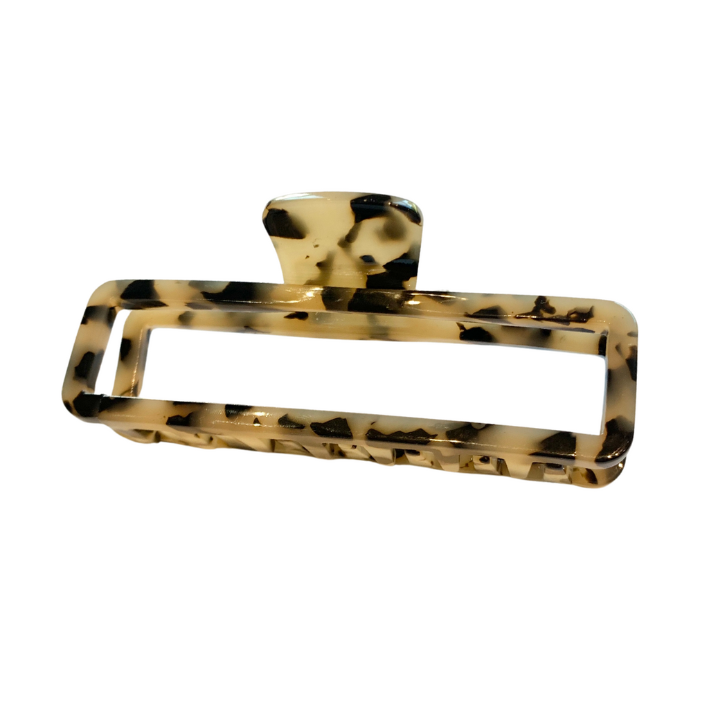 Large Hollow Rectangle Hair Claw Clip - Freshie & Zero Studio Shop