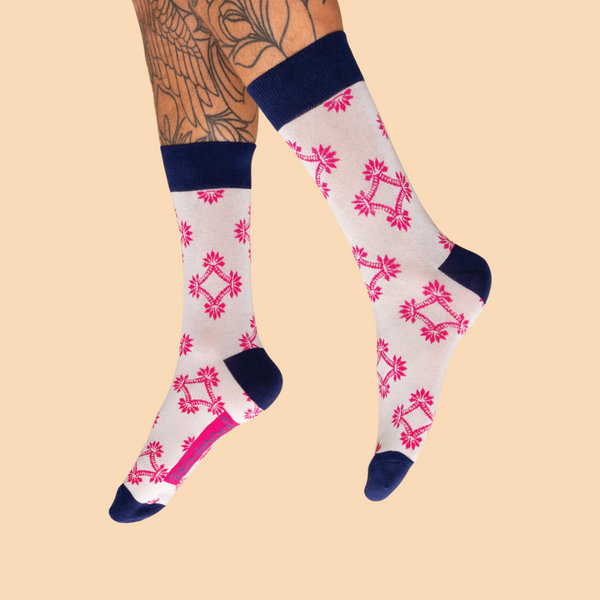 Men's Socks by Powder UK: Mosaic - Freshie & Zero Studio Shop