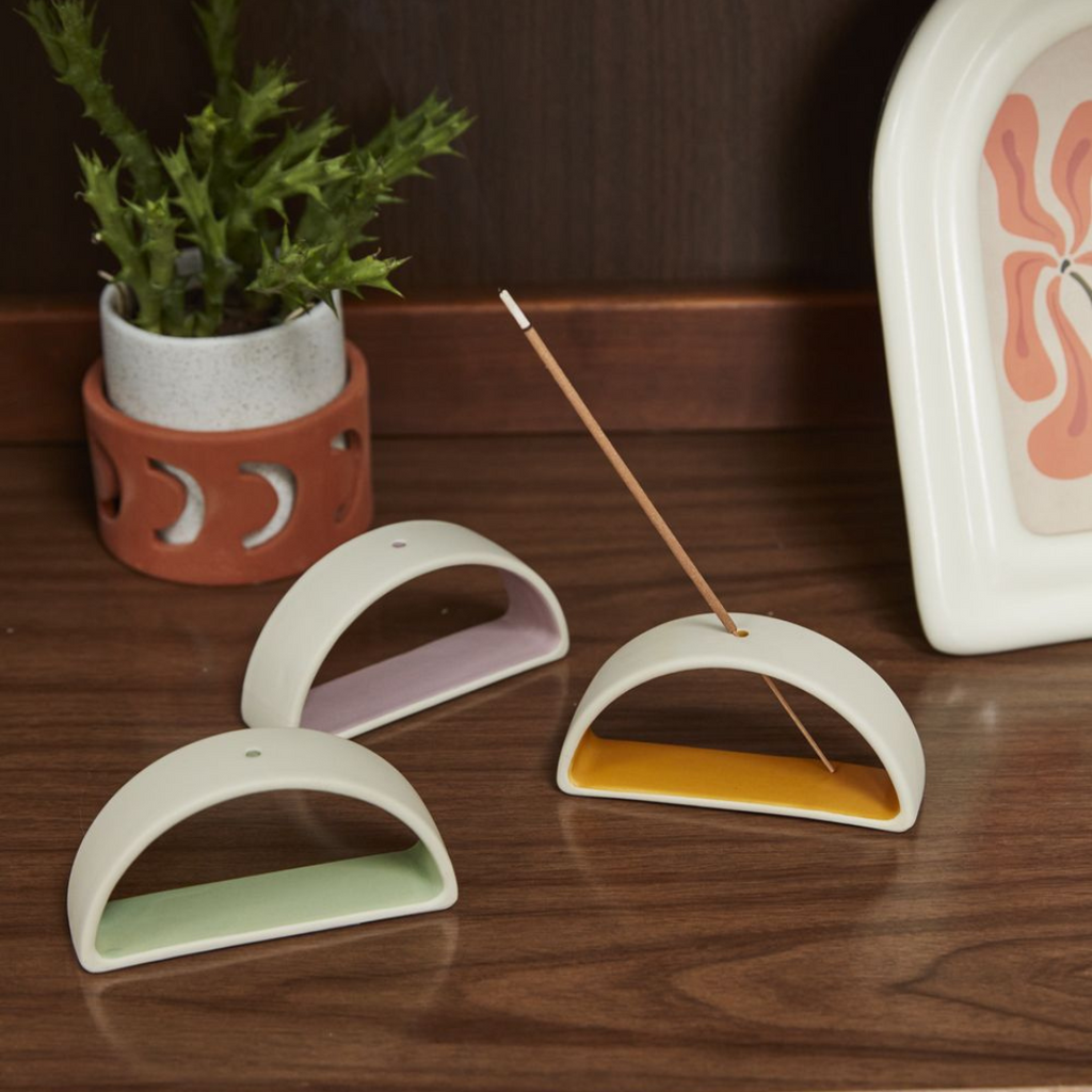Arch Ceramic Incense Holder - Freshie & Zero Studio Shop