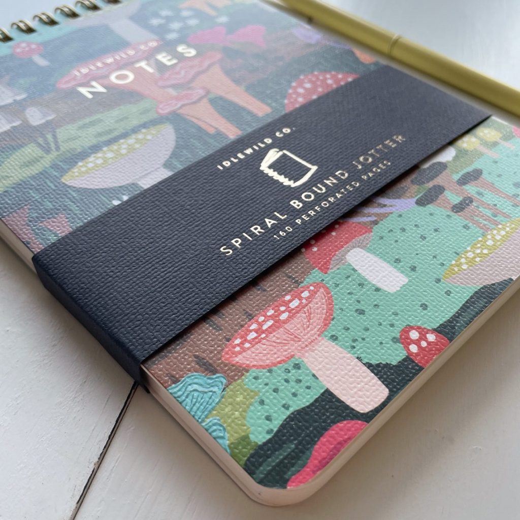 Jotter Notebook by Idlewild: Mushroom Heaven - Freshie & Zero Studio Shop