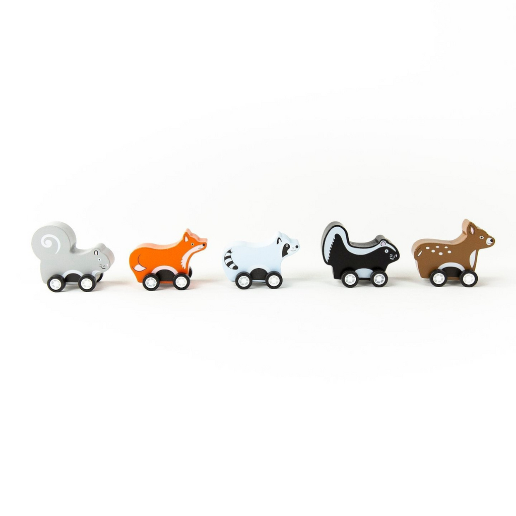 Pull Back Woodland Animals - Freshie & Zero Studio Shop