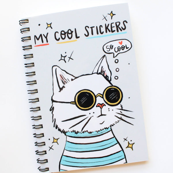 Cool Cat Sticker Collection Album + Sticker Sheet - Freshie & Zero Studio Shop