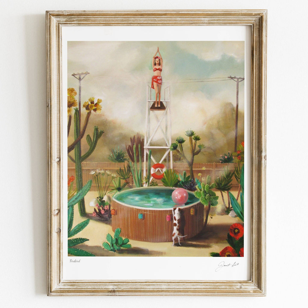 Janet Hill Art Print : Firebird - 8.5"x11" - Freshie & Zero Studio Shop