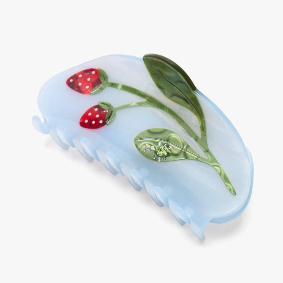Forest Berry Strawberry Jewel Beetle Acetate Hiar Claw Clip - Freshie & Zero Studio Shop