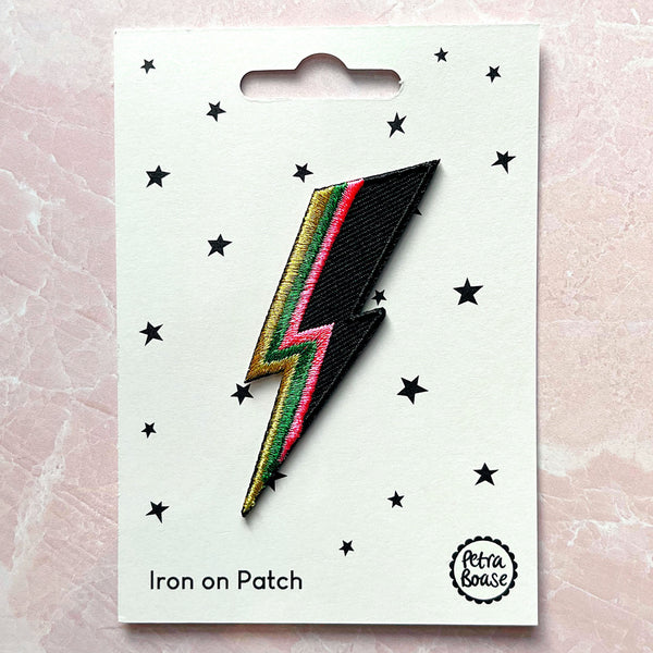 Iron on Patch - Lightning Bolt - Freshie & Zero Studio Shop