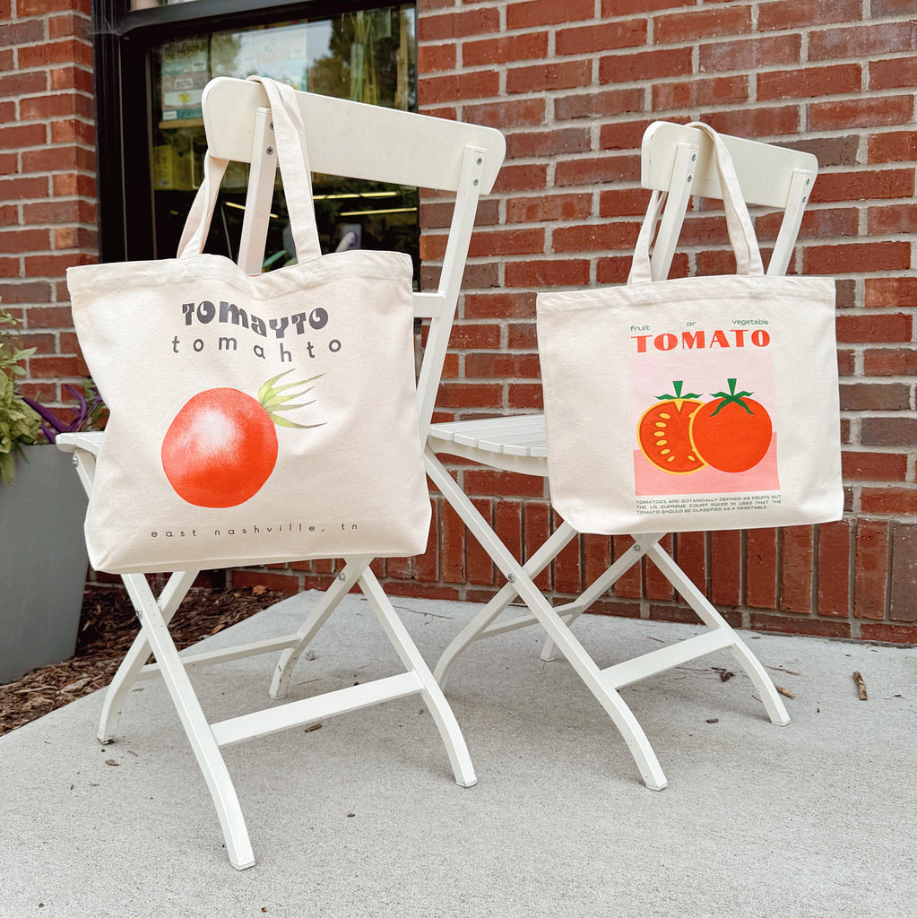 Tomato Tote Bags - Freshie & Zero Studio Shop