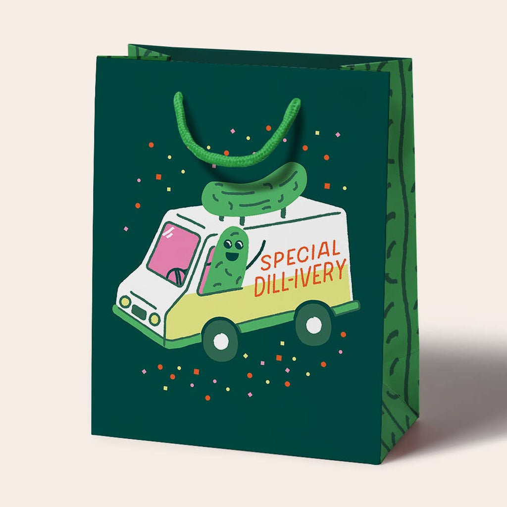 Pickle Dillivery Medium Gift Bag - Freshie & Zero Studio Shop