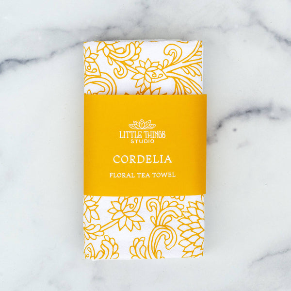 The Cordelia Floral Tea Towel - Freshie & Zero Studio Shop