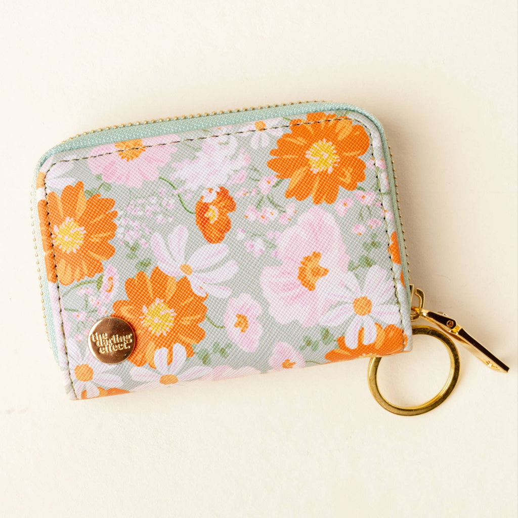 Zip Around Wallet-Bouquet Beauty Sage - Freshie & Zero Studio Shop