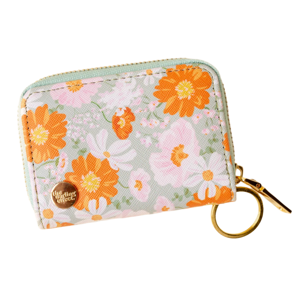 Zip Around Wallet-Bouquet Beauty Sage - Freshie & Zero Studio Shop