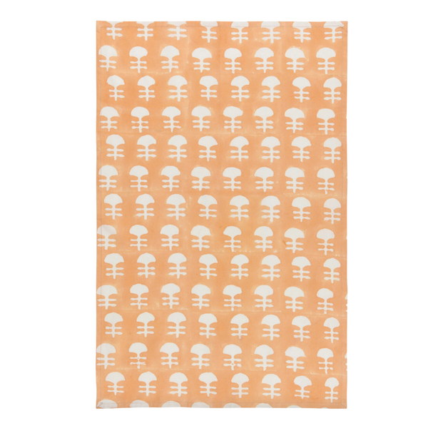 Gather Orange Flowers Cotton Dishtowel by Danica - Set of 2 - Freshie & Zero Studio Shop