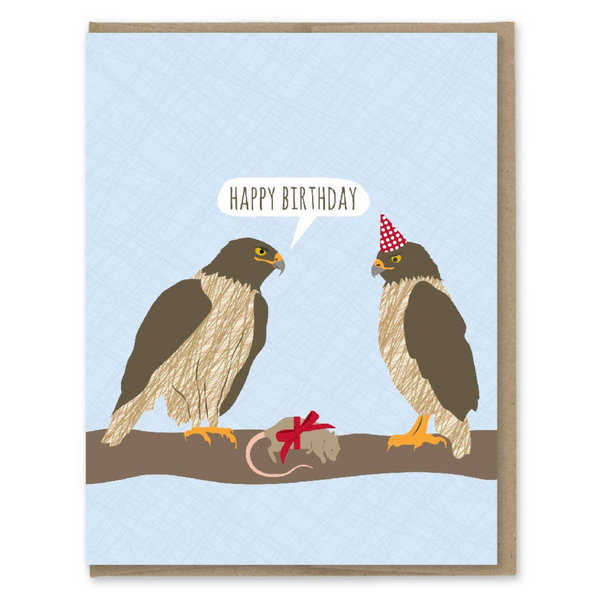 Hawks Birthday Card - Freshie & Zero Studio Shop