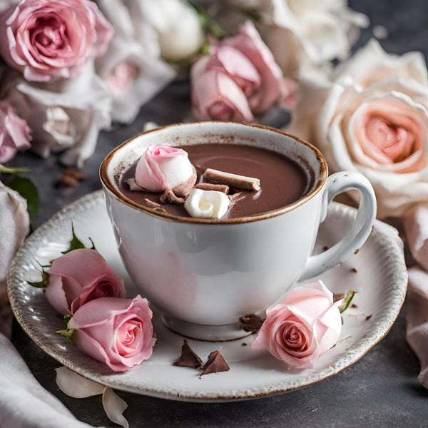 Vanilla Rose Cacao Premium Drinking Chocolate Mix – Large Tin - Freshie & Zero Studio Shop