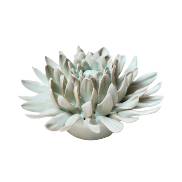 Ceramic Bloom: Mint Flower - Freshie & Zero Studio Shop