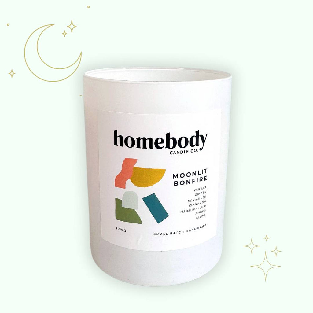 Homebody Candle: Moonlit Bonfire - Freshie & Zero Studio Shop