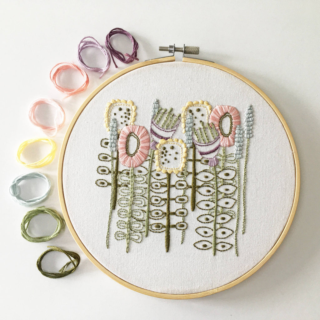 Floral Embroidery Kit - Freshie & Zero Studio Shop