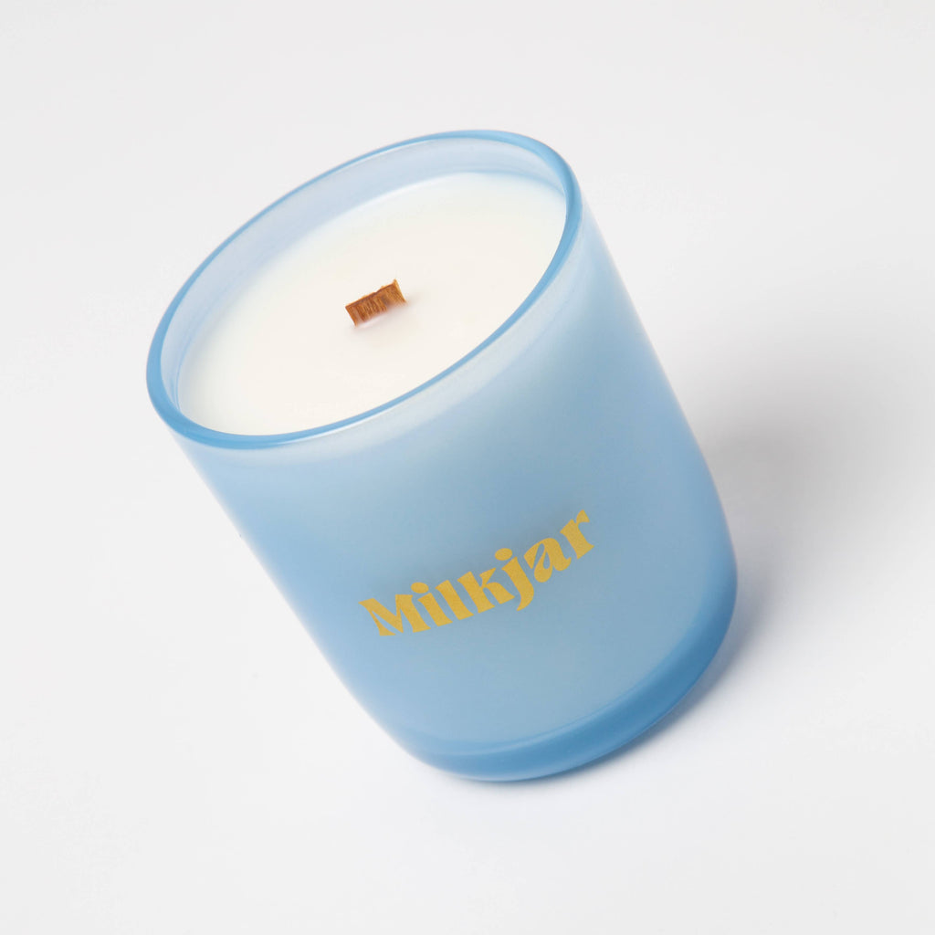 Silver Linings - Palo Santo & Oud Coconut Soy 8oz Candle by Milkjar - Freshie & Zero Studio Shop