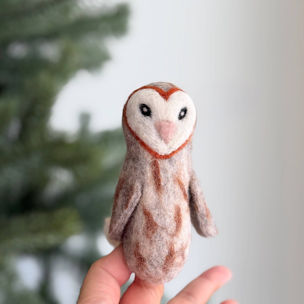 Barn Owl Finger Puppet - Freshie & Zero Studio Shop