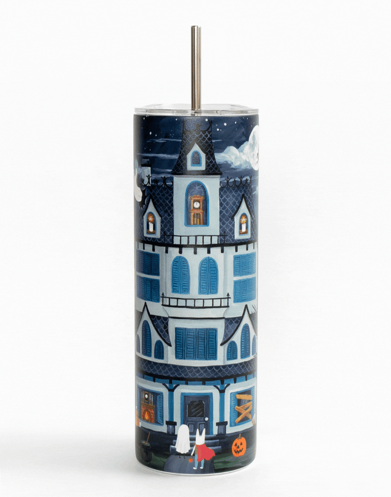 Haunted House Travel Tumbler by 1canoe2 - Freshie & Zero Studio Shop