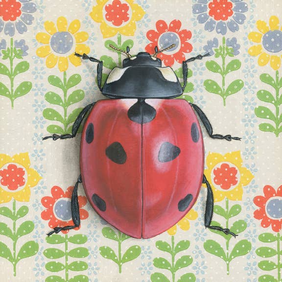 Ladybug Illustration - Fine Art Print - Freshie & Zero Studio Shop