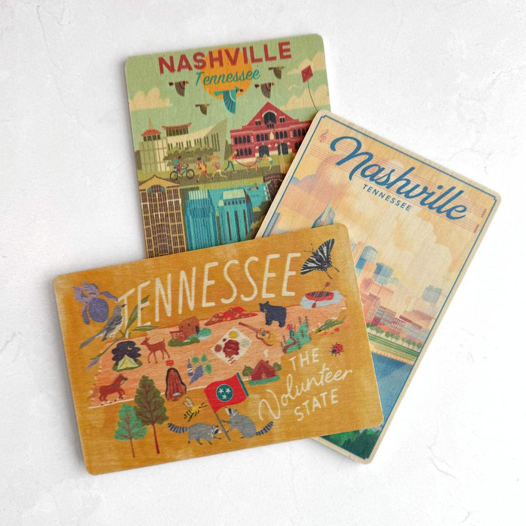 Celebrate Tennessee Wooden Postcard - Freshie & Zero Studio Shop