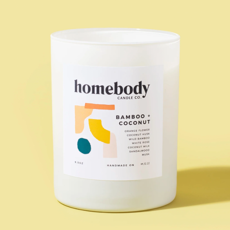 Homebody Candle: Bamboo Coconut - Freshie & Zero Studio Shop