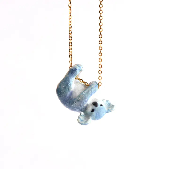 Galaxy Bear Koala Charm Necklace - Freshie & Zero Studio Shop