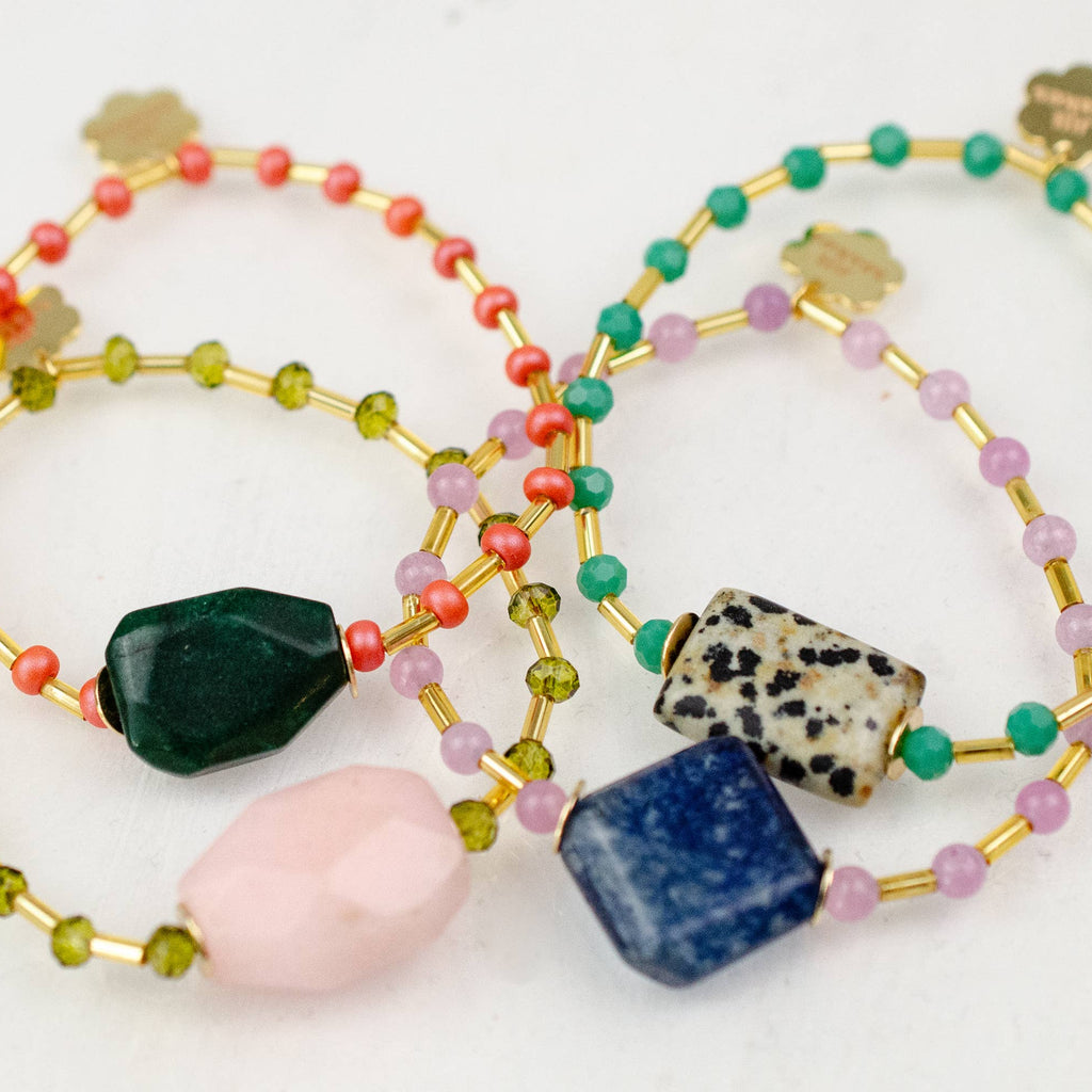 Gemstone Stretchable Bracelets by Jill Makes - Freshie & Zero Studio Shop
