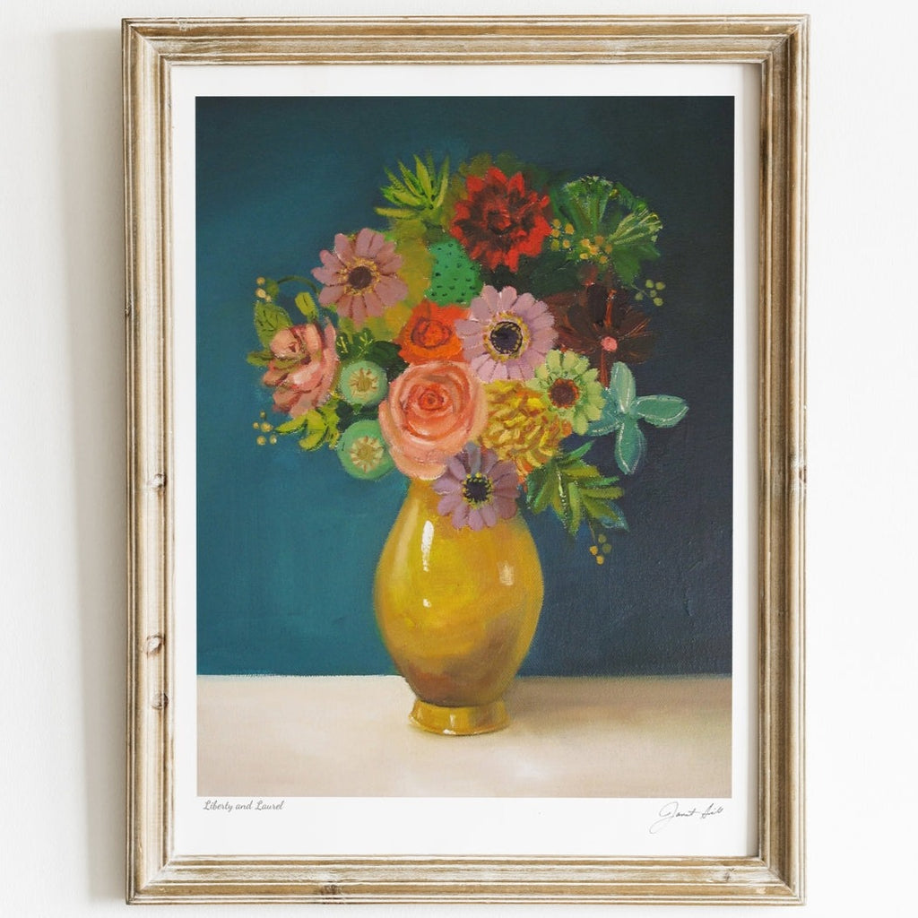 Janet Hill Art Print: Liberty and Laurel 8.5"x11" - Freshie & Zero Studio Shop