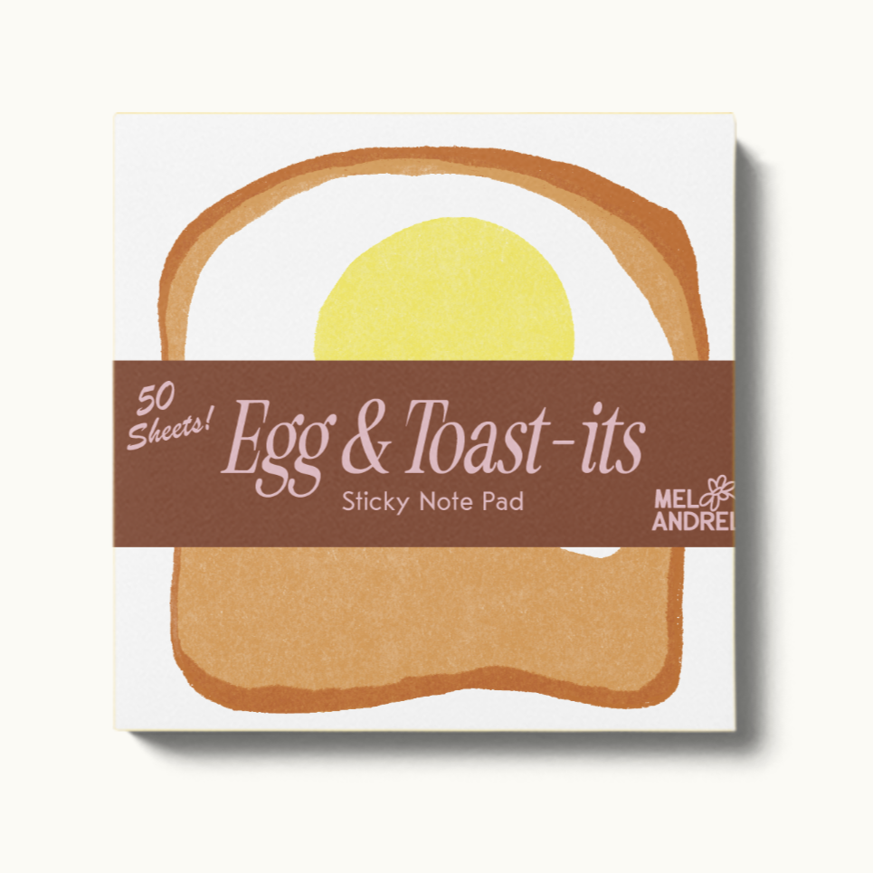Egg & Toast-it Sticky Notes - Freshie & Zero Studio Shop