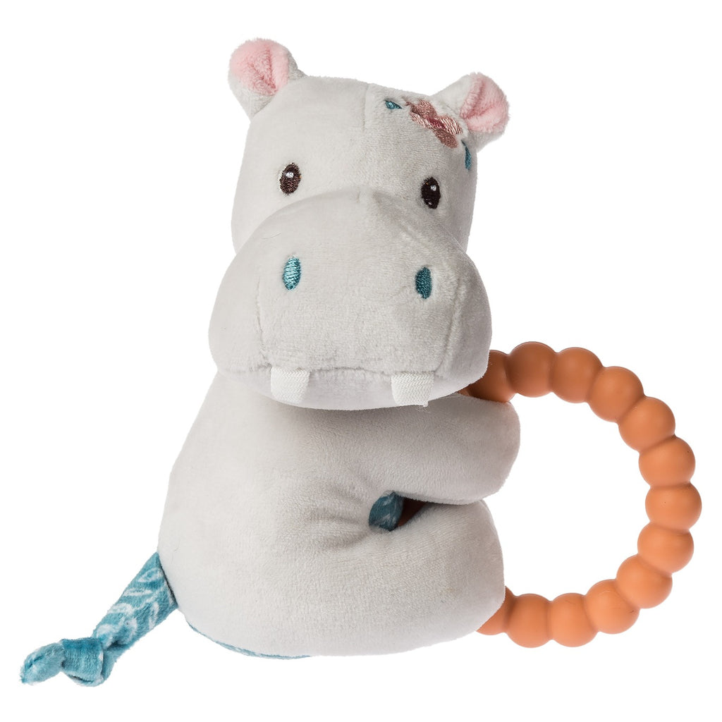 Soft Plush Baby Teether with Rattle: Gentle Animals - Freshie & Zero Studio Shop