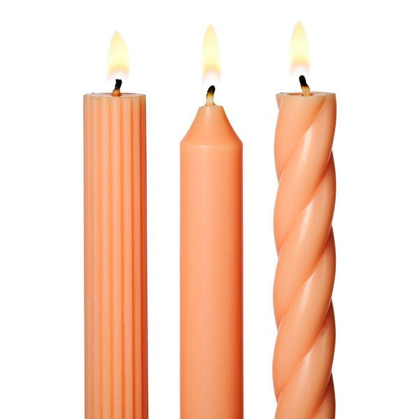 Taper Candles Set of 3 - Pink Petal - Freshie & Zero Studio Shop