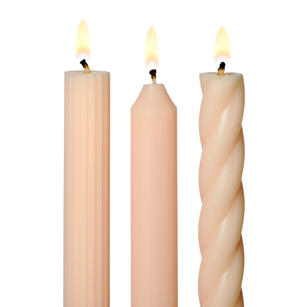 Taper Candles Set of 3 - Pale Pink - Freshie & Zero Studio Shop