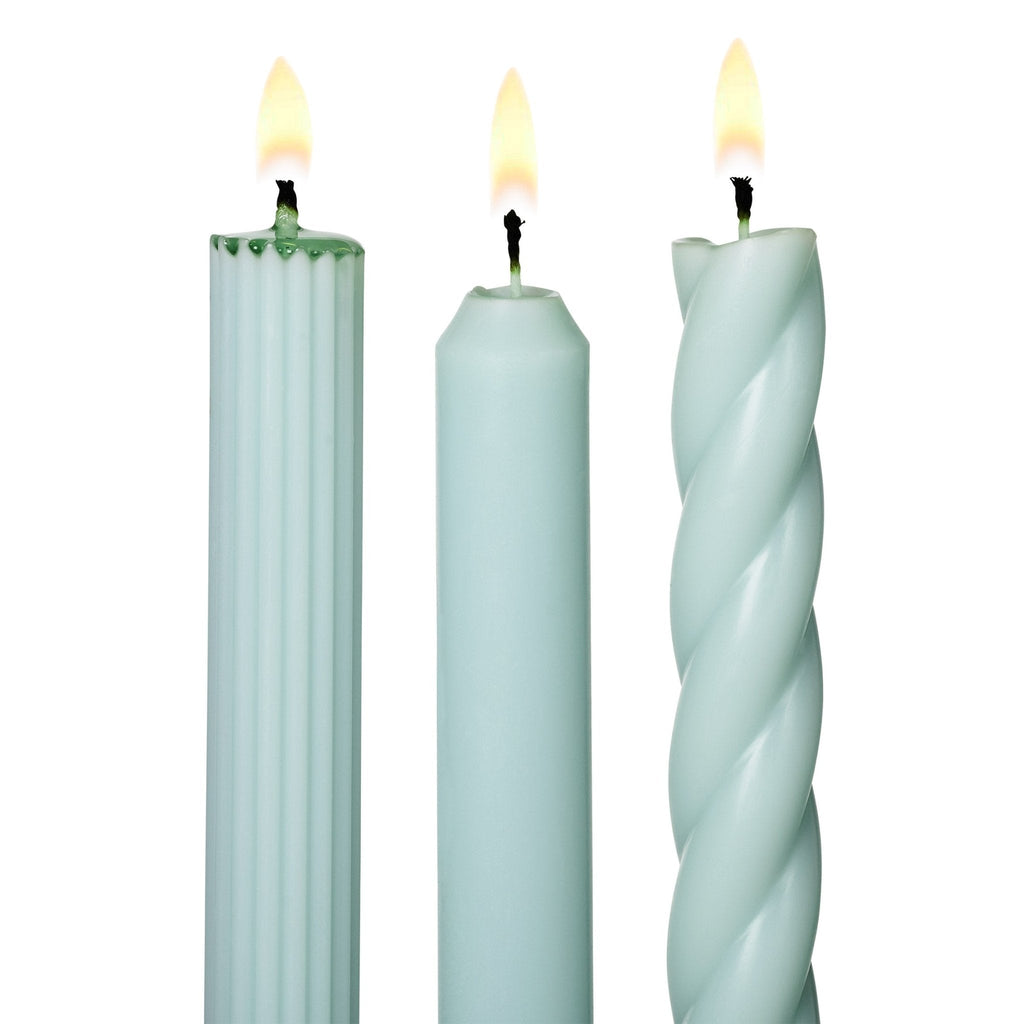 Taper Candles Set of 3 - Light Blue - Freshie & Zero Studio Shop