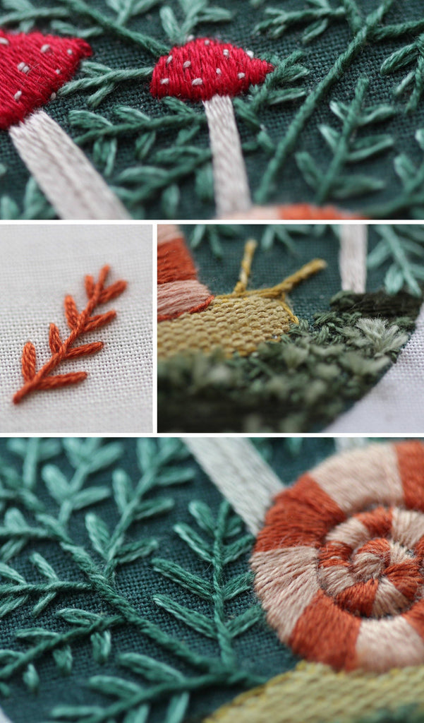 Learn Embroidery, Forest Floor | Beginner - Freshie & Zero Studio Shop