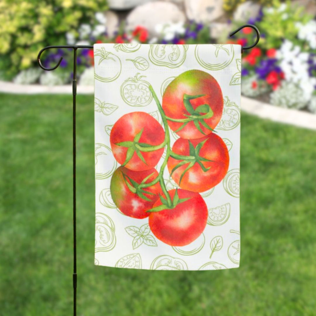 Garden Flag: Tomato Vine Bunch - Freshie & Zero Studio Shop