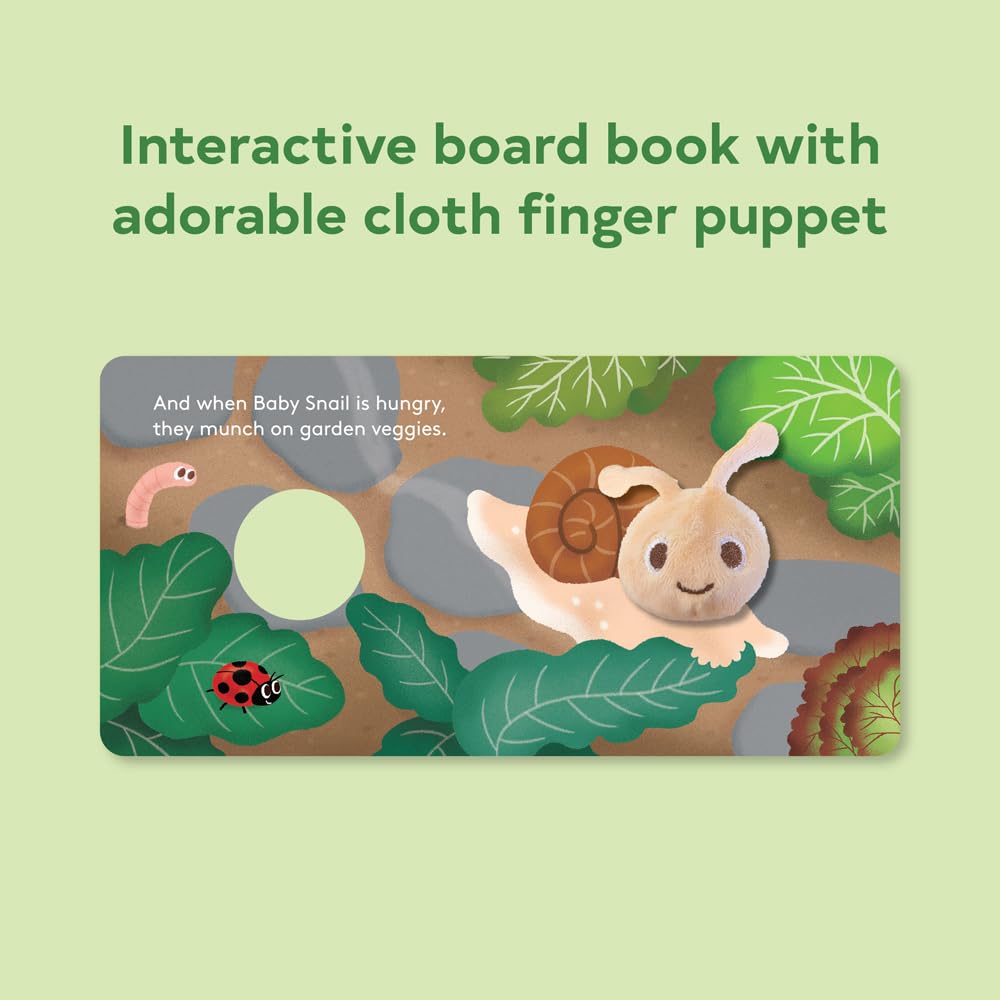 Baby Snail Finger Puppet Board Book - Freshie & Zero Studio Shop
