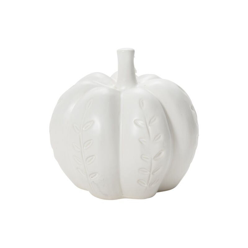White Scandinavian Ceramic Pumpkins - Freshie & Zero Studio Shop