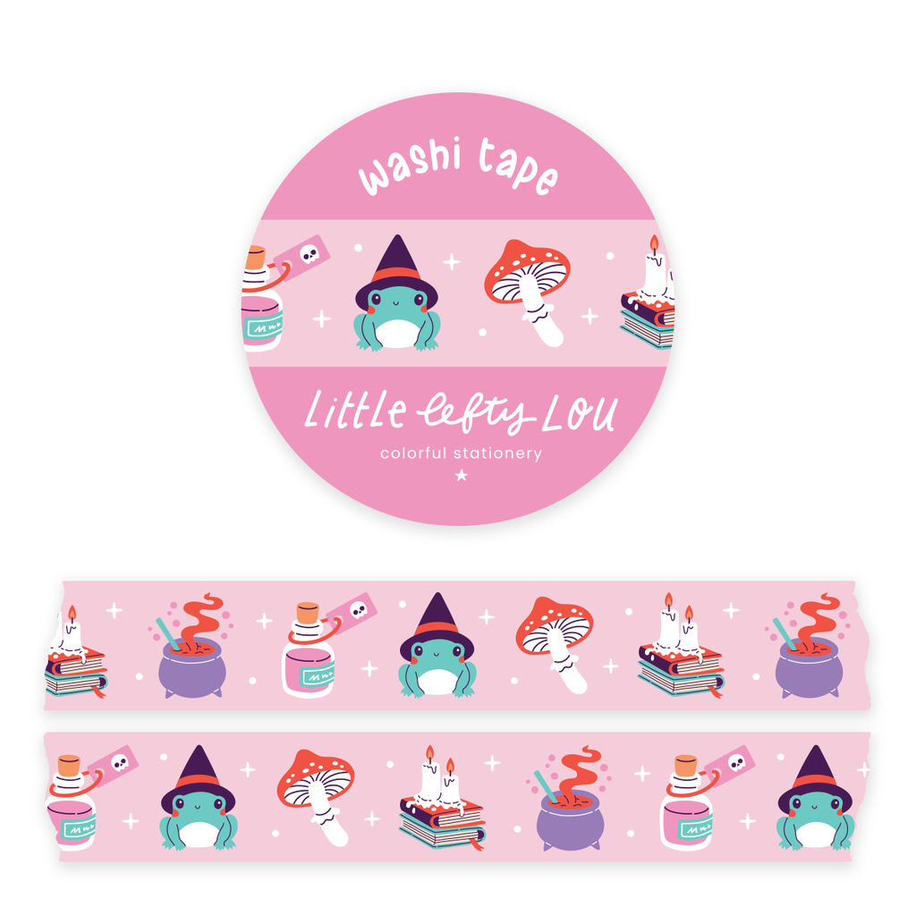 Witchy Frog Pastel Washi Tape - Freshie & Zero Studio Shop