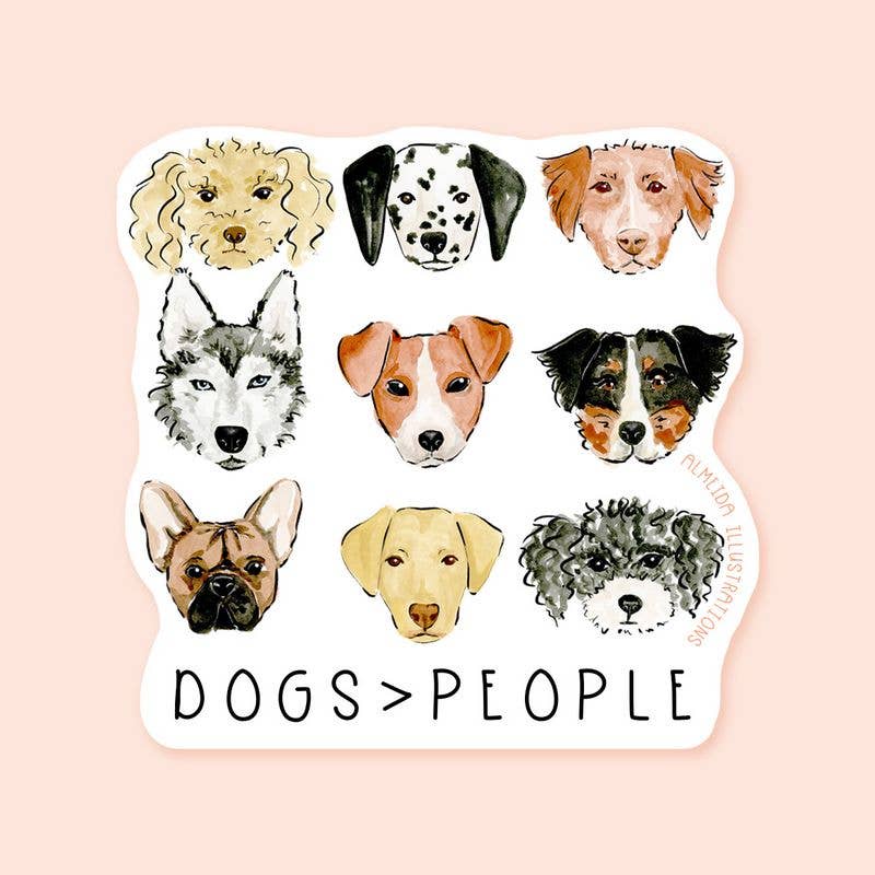 Dogs > People Sticker - Freshie & Zero Studio Shop